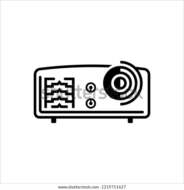 Projector Icon Projector Vector Art Illustration Stock Vector Royalty Free