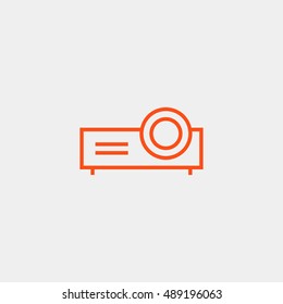 Projector icon vector, clip art. Also useful as logo, web element, symbol, graphic image, silhouette and illustration. Compatible with ai, cdr, jpg, png, svg, pdf, ico and eps formats. svg