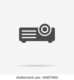 Projector icon. Vector concept illustration for design.