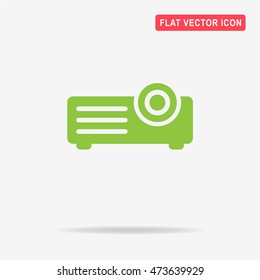 Projector icon. Vector concept illustration for design.