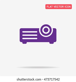 Projector icon. Vector concept illustration for design.