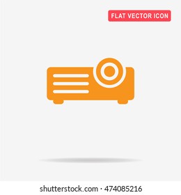 Projector icon. Vector concept illustration for design.