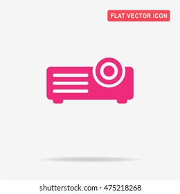 Projector icon. Vector concept illustration for design.