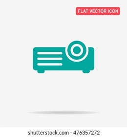 Projector icon. Vector concept illustration for design.