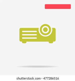 Projector icon. Vector concept illustration for design.
