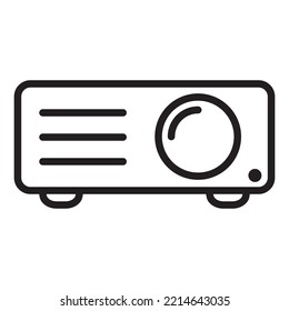 Projector icon. Vector design illustration.