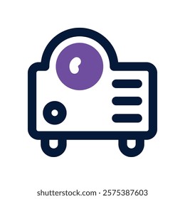 projector icon. vector dual tone icon for your website, mobile, presentation, and logo design.