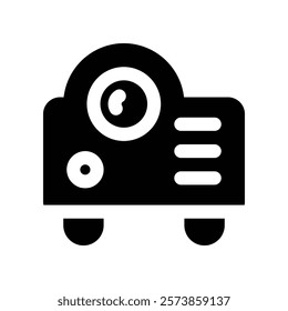 projector icon. vector glyph icon for your website, mobile, presentation, and logo design.