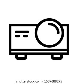 projector, icon, vector illustration. Camcorder vector icon, Flat design