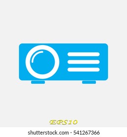 projector, icon, vector illustration EPS 10