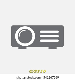 projector, icon, vector illustration EPS 10