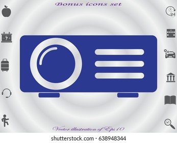 projector, icon, vector illustration eps10
