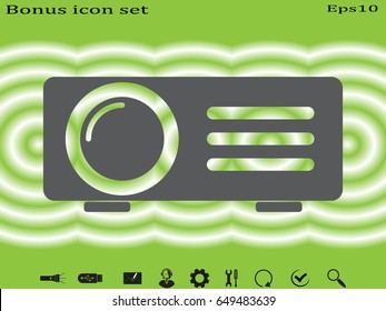 projector, icon, vector illustration eps10