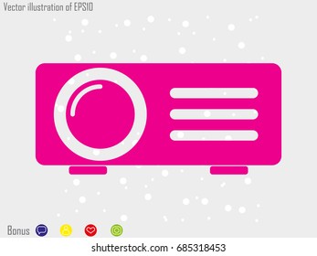 projector, icon, vector illustration eps10