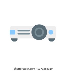 Projector icon vector illustration in flat style about multimedia for any projects, use for website mobile app presentation