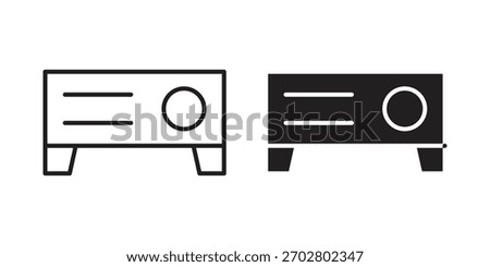 Projector icon Vector isolated design element. EPS10
