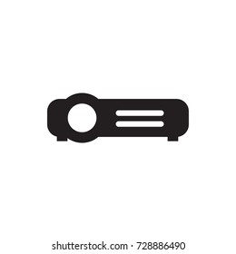 projector icon vector isolated on white background