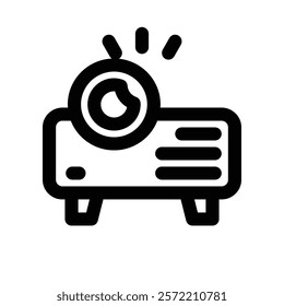 projector icon. vector line icon for your website, mobile, presentation, and logo design.