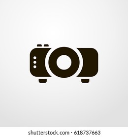 projector icon. vector sign symbol on white background