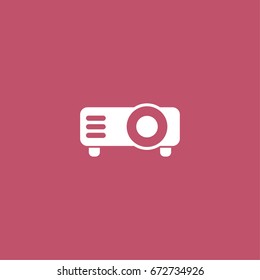 projector icon. vector sign symbol on white background