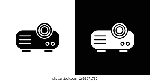 Silueta de Vector de icono de proyector para colección gráfica y de Diseño web