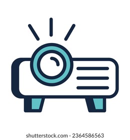 Ilustración de vectores de iconos de proyectores