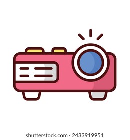 Projector icon vector stock illustration.