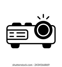 Projector icon vector stock illustration.