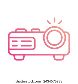 Projector icon vector stock illustration.