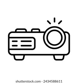 Projector icon vector stock illustration.