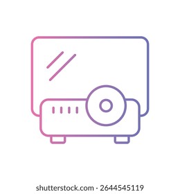 Projector Icon vector stock illustration