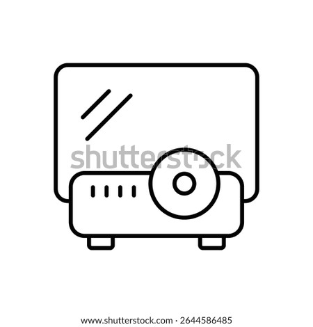 Projector Icon vector stock illustration
