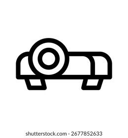 Ilustración de diseño de símbolo de Vector de icono de proyector