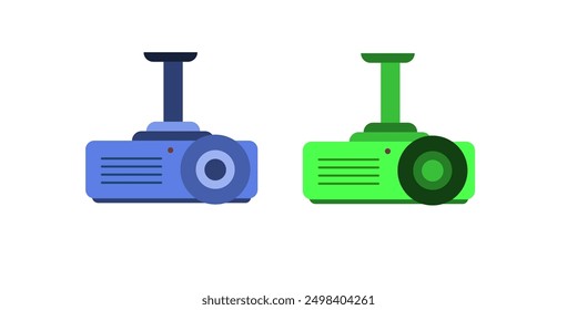 Projector icon. Projector for video, cinema, and presentation. Vector isolated sign.