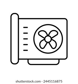 projector icon with white background vector stock illustration