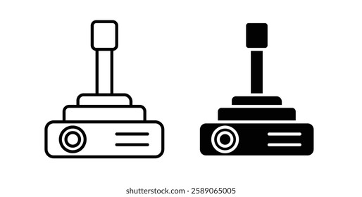 Projector icons thin line illustrations designs