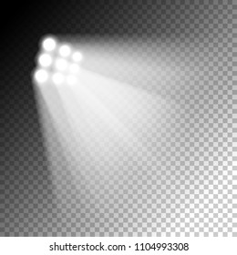 Projector isolated on a transparent background. Vector illustration. Eps 10.