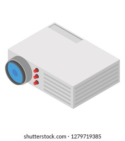 Projector, Isometric Vector Icon