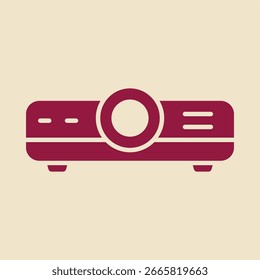 Proyector Luz Beam rojo de moda útil diseño de Ilustración vectorial hermoso fondo colorido.eps