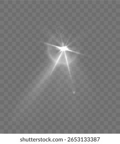 As luzes do projetor e os efeitos de chama brilhantes iluminam o estádio festivo com faísca mágica brilhante e brilho de holofote, enquanto o flash da lente e o design do vetor criam um png de palco branco brilhante

