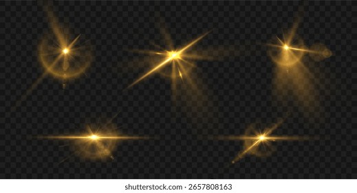 As luzes do projetor e os efeitos de chama brilhantes iluminam o estádio festivo com faísca mágica brilhante e brilho de holofote, enquanto o flash da lente e o design do vetor criam um png de palco branco brilhante


