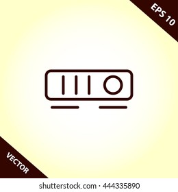 projector line icon