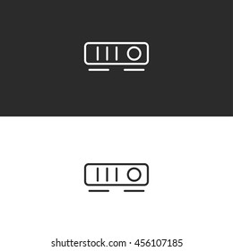 projector line icon