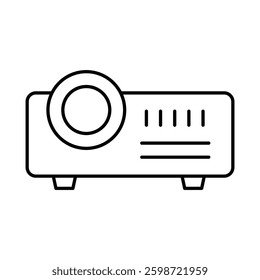 Projector Line Icon. Device, Technology, Smart Device, AI Line Editable Stroke Icons