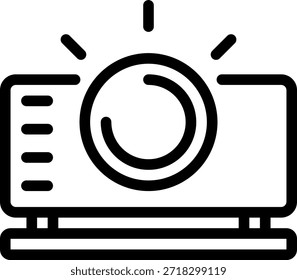 projector line icon illustration vector