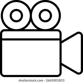 Projector Line Icon Vector Design