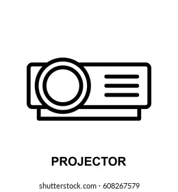Projector Line Icons 