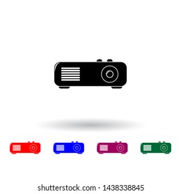 projector multi color icon. Elements of technology set. Simple icon for websites, web design, mobile app, info graphics