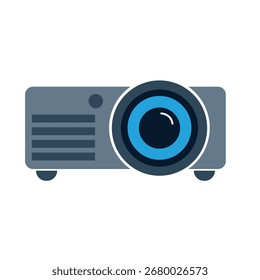 Projector Multimedia Projector for Presentations Flat Vector design