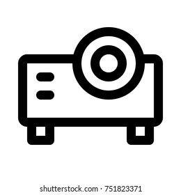 projector on isolated background